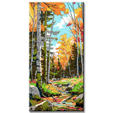Painting by Numbers Panoramic Hiking Trail in The forest II